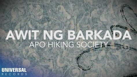 AWIT NG BARKADA CHORDS by APO Hiking Society .
